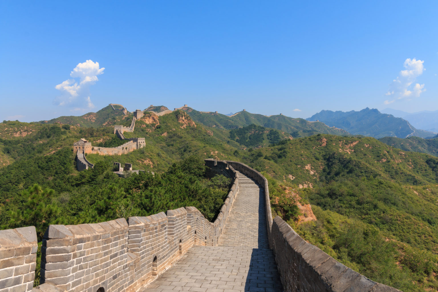 Blick auf die Chinesische Mauer