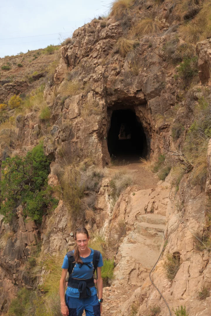 Tunnel auf der Ruta Minera bei Los Gallardos