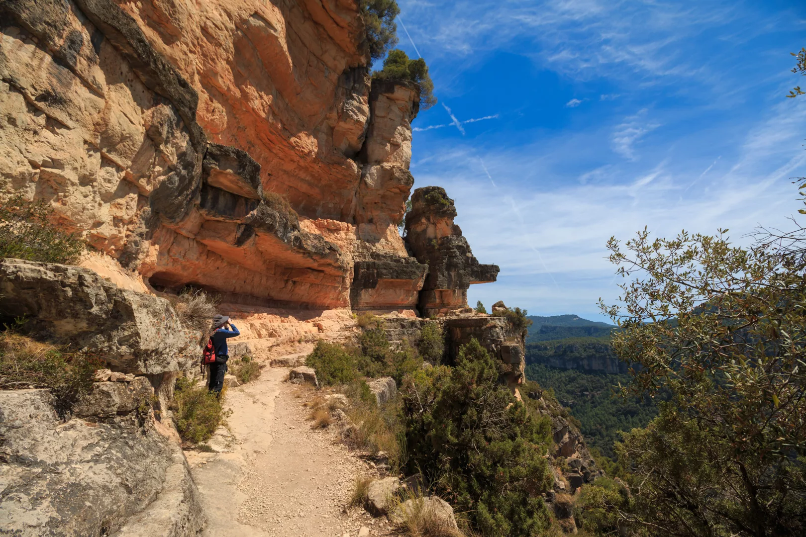 Felsband von Siurana im Osten von Spanien