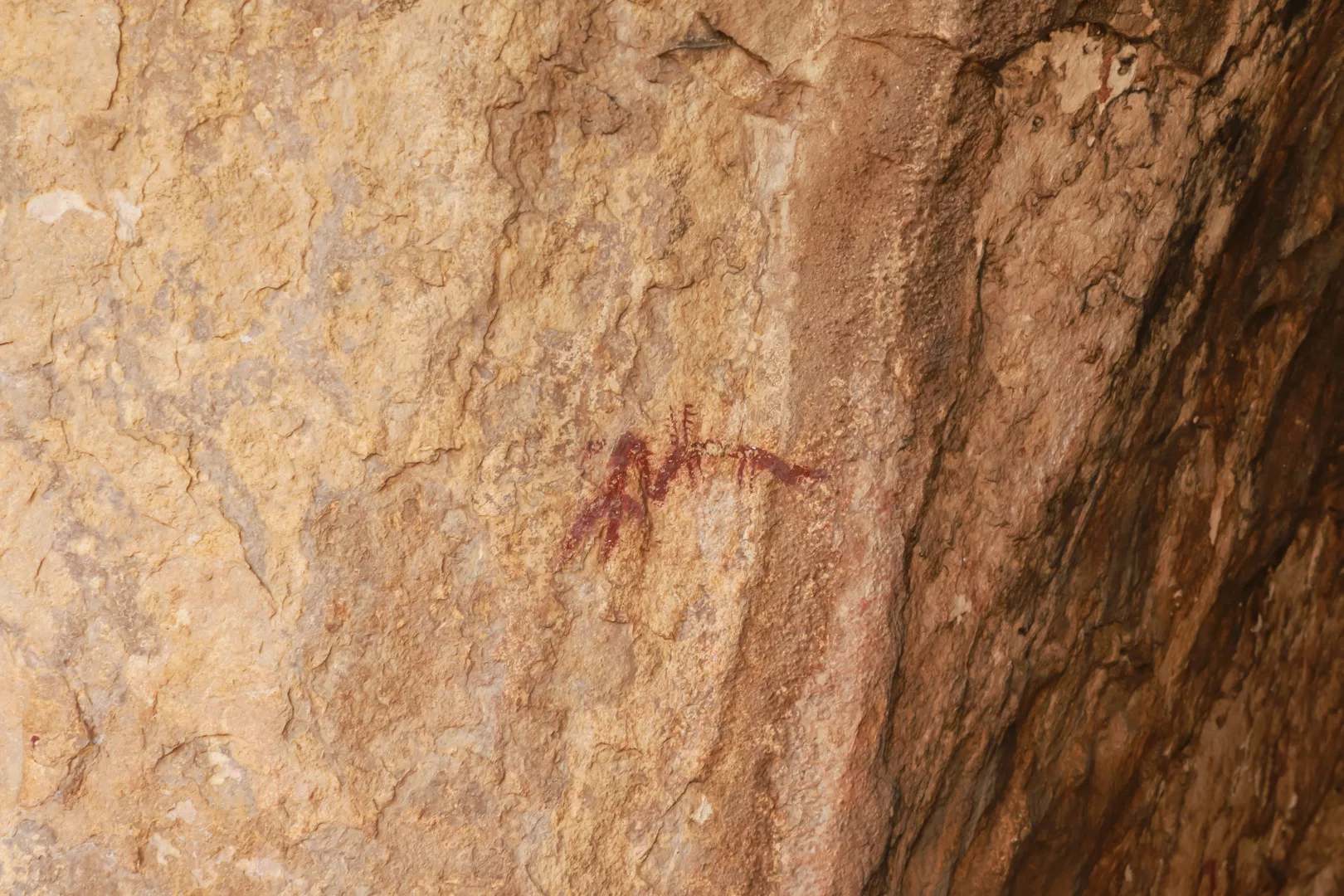 Felsmalerei in den Höhlen Abrigo de Mallata