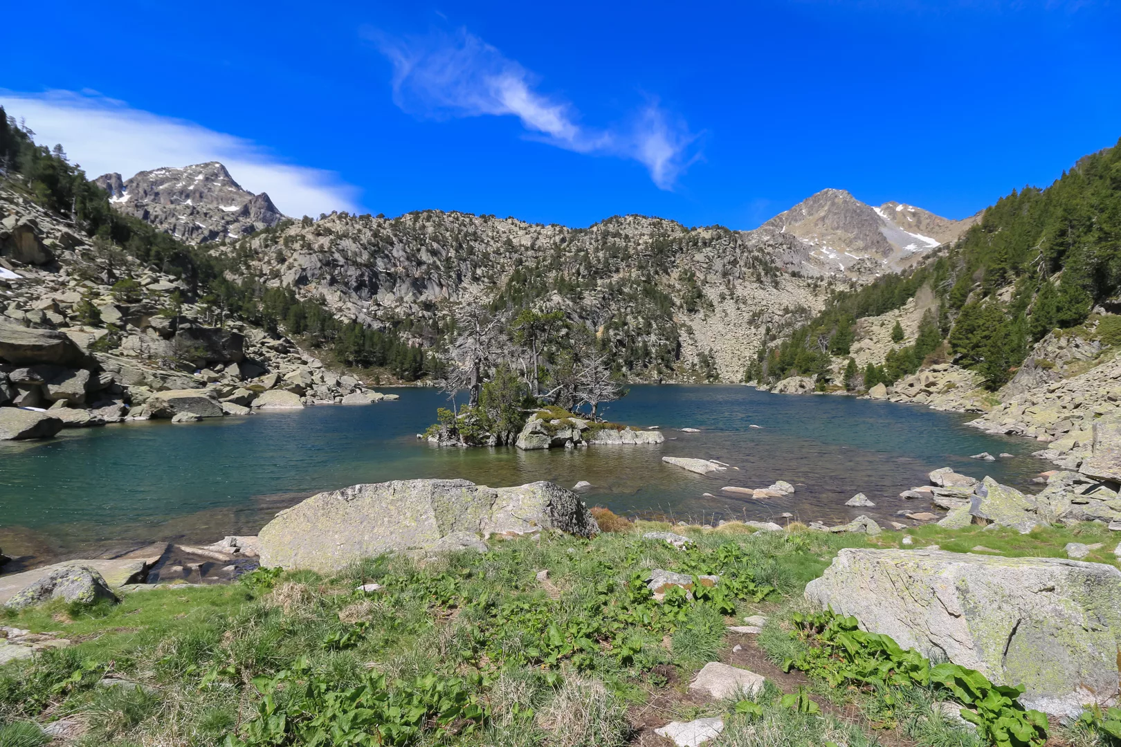 See Estany Negre de Cabanes im Vall de Cabanes im Osten von Spanien nahe Frankreich